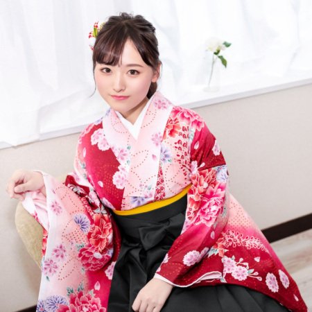 袴3点セット 華やか A) 袴セット 卒業式 袴 セット 女性 18colors 
