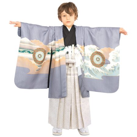 着物セット 鷹兜松 A) 七五三 着物 男の子 12コーディネート 袴 5歳 
