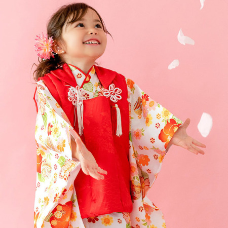 日本の人気店 - ☆送料込み☆３歳女の子 七五三被布着物セット/寿華姫