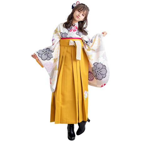 二尺袖 袴 セット ジュニア用 135～143cm 袴変更可能 NO22930